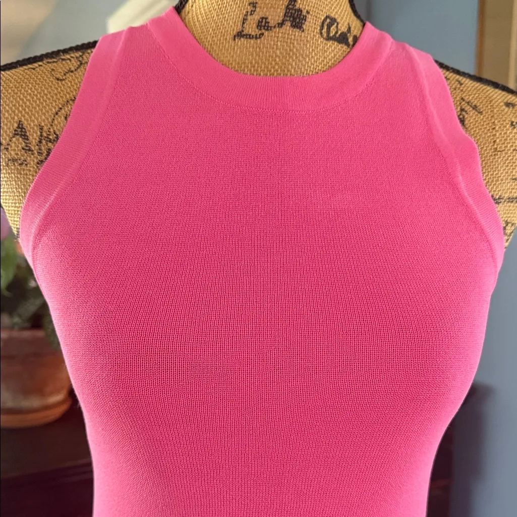 The Drop Gabriela High Neck Sleeveless Maxi Stretch Dress in Rose Pink Size XS - Image 3