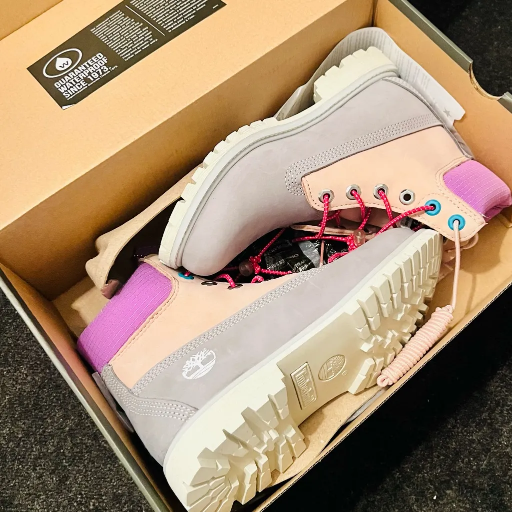 Timberland Premium Grey Nubuck Waterproof Boots - Image 8