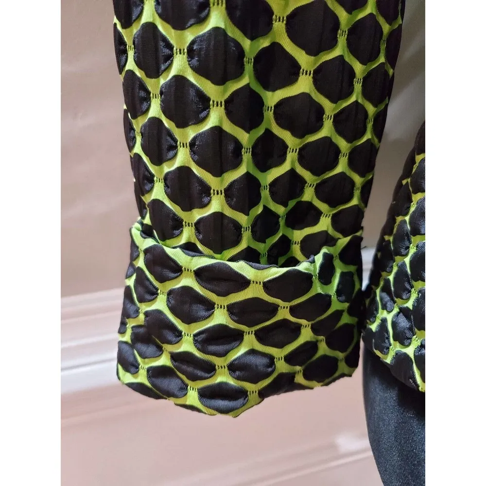 Joseph Ribkoff Women's Black & Yellow Polyester Long Sleeve Casual Jacket Size 8 - Image 5