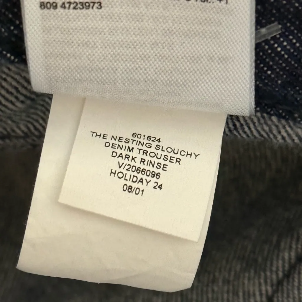 Banana Republic Nesting Slouchy Straight Denim Trouser Jeans | Dark Rinse | 31 - Image 10