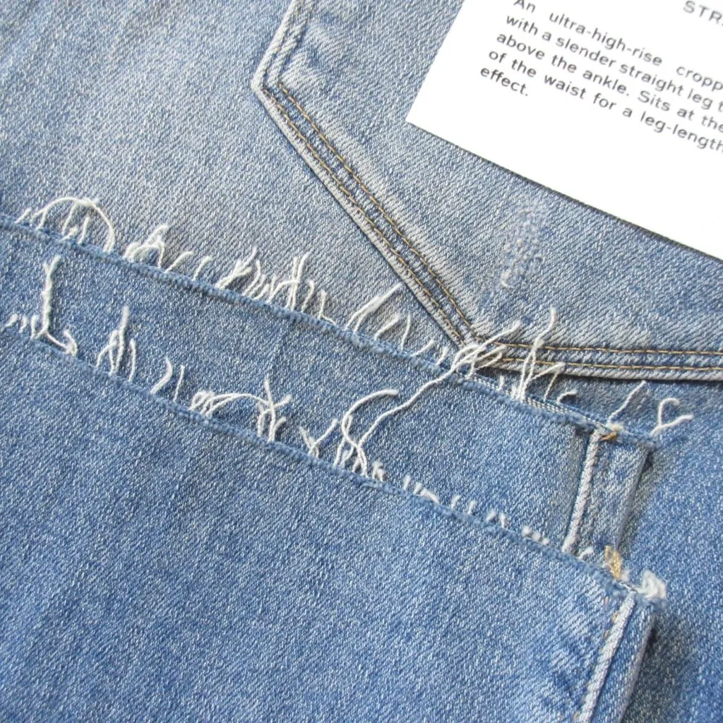 NWT FRAME Le Sylvie Crop in Overturn High Rise Straight Stretch Jeans 30 - Image 8