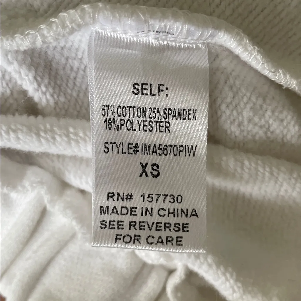 iNAMORATA Solstice Summer Sweatshorts White Size XS - Image 9