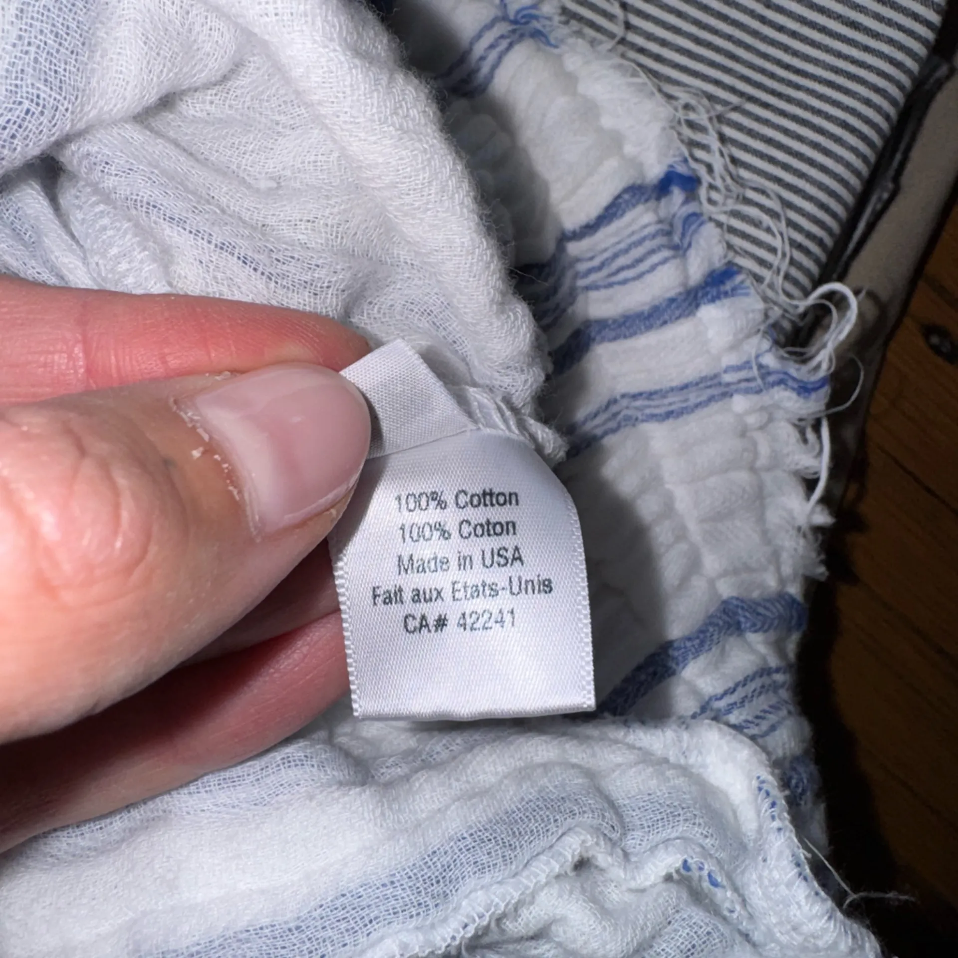 Stark X Blonde Elastic Waist Shorts White And Blue Size XS NWT - Image 6