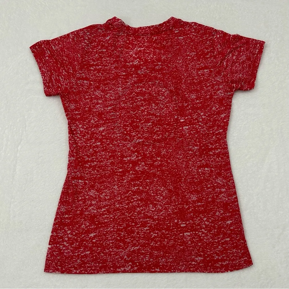 Colosseum NCAA Utah Utes Red White Specked Bedazzled Graphic Logo Shirt Womens M - Image 4