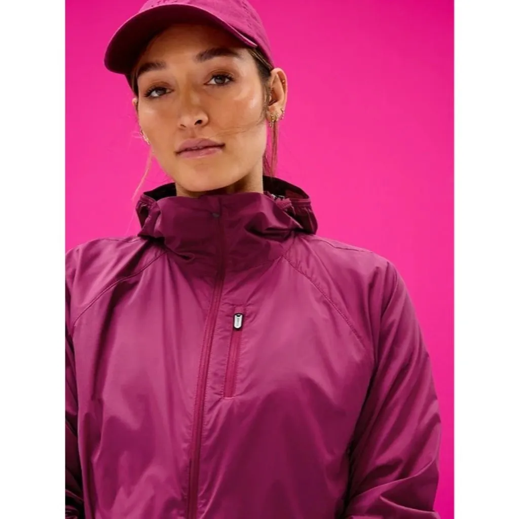 New Athleta M Back Route Jacket Wildberry Medium - Image 2