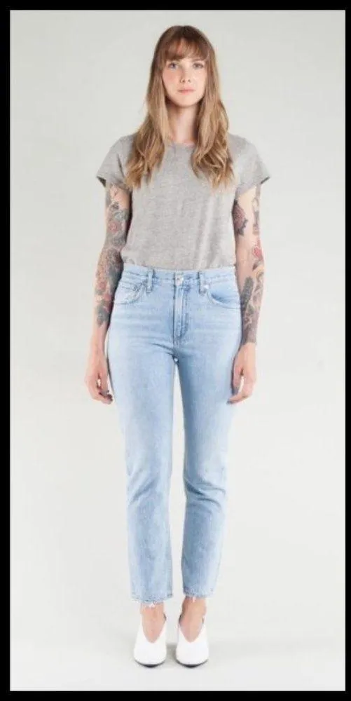 AGOLDE 💕 Cigarette Low Slung Straight Leg Jeans - Image 6