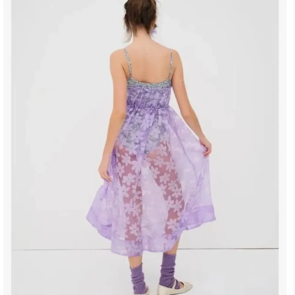 For Love & Lemons Lavender Floral Dress NWT Size Small - Image 3