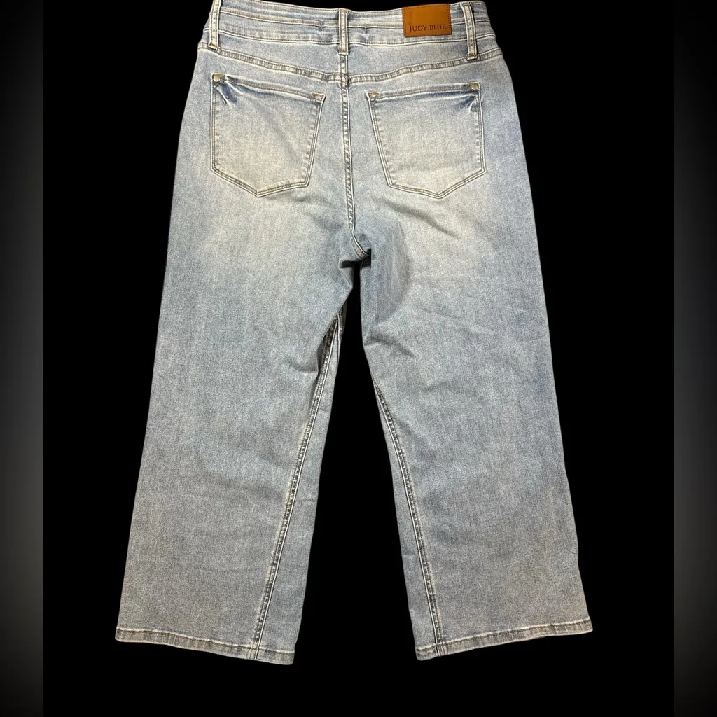 Judy Blue Judy‎ Blue Double the Cool Wide Crop Jeans with Cooling Technology - Image 2