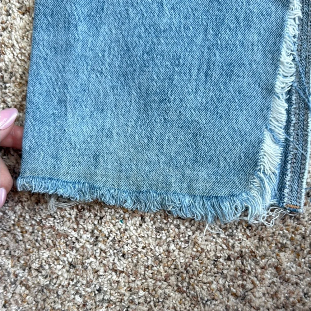 Zara Split Leg Blue Jeans - Image 5