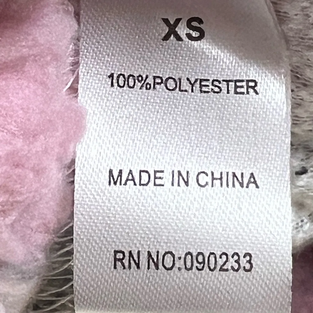 PacSun Womens Cropped Hooded Full Zip Fleece Jacket -  Size XS - NWT - Image 4