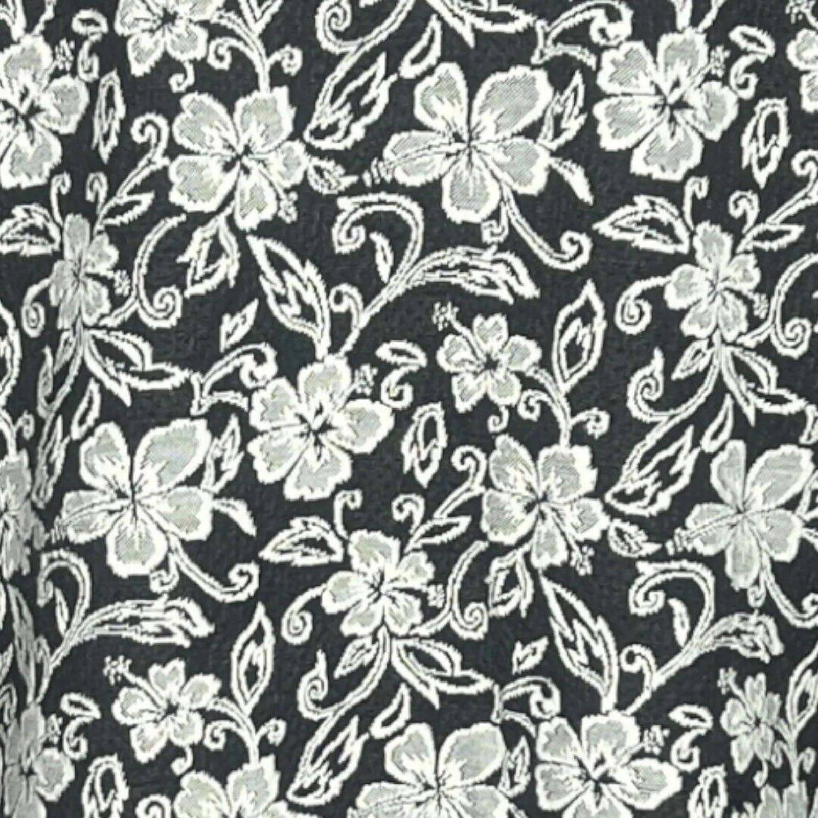 Lungo L'Arno Cardigan Womens Small Black White Floral Applique Flower‎ Bohemian - Image 5