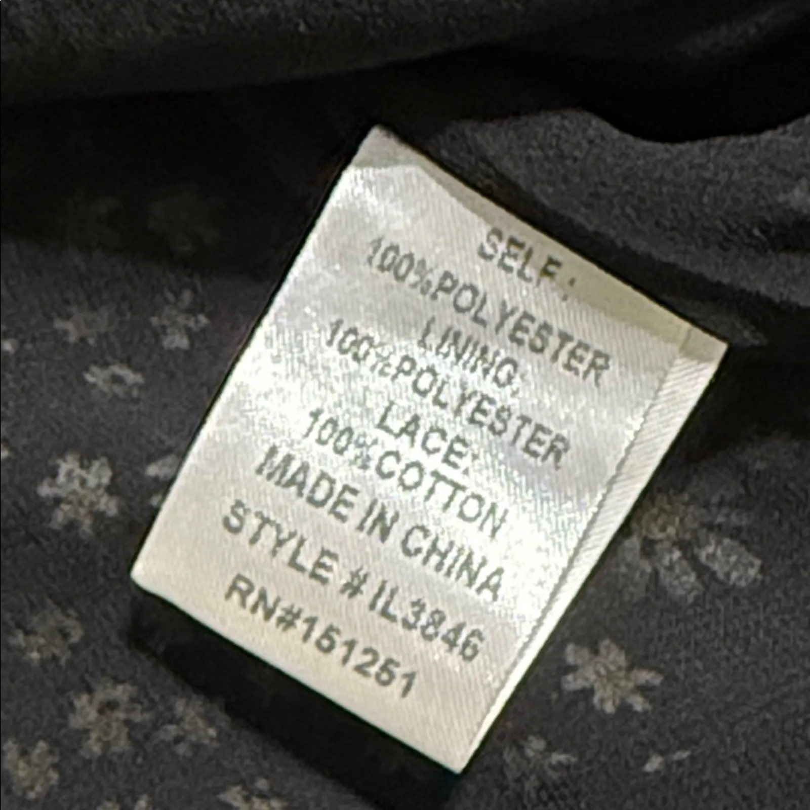 In Bloom size medium peasant blouse daisy pattern black lace panel tasseled neck - Image 11