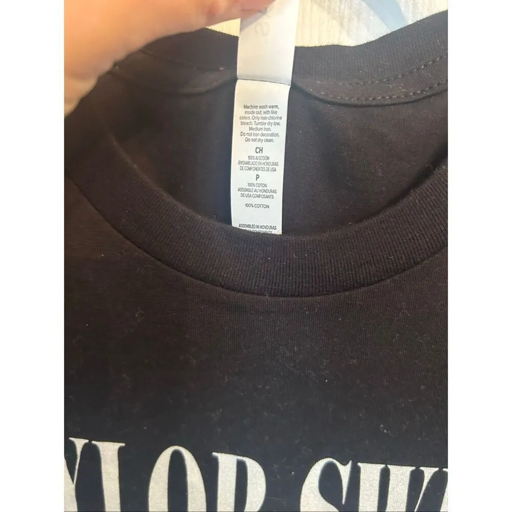 Taylor Swift The Eras Tour T Shirt Concert Black Reprint size S - Image 2