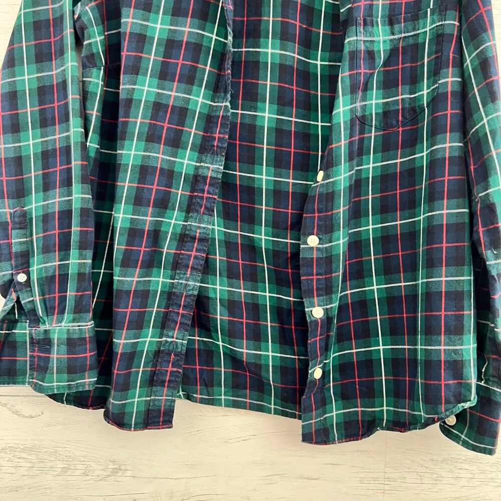 J. Crew Cotton Plaid Long Sleeve Button Up Flannel Shirt Size S - Image 5