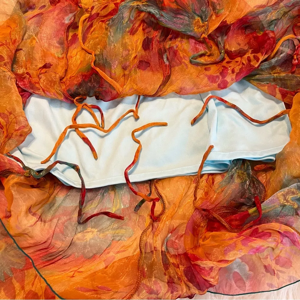 Hibiscus Collection Hawaii Convertible Smocked Floral Dress Tropical Resort Size undefined - Image 7