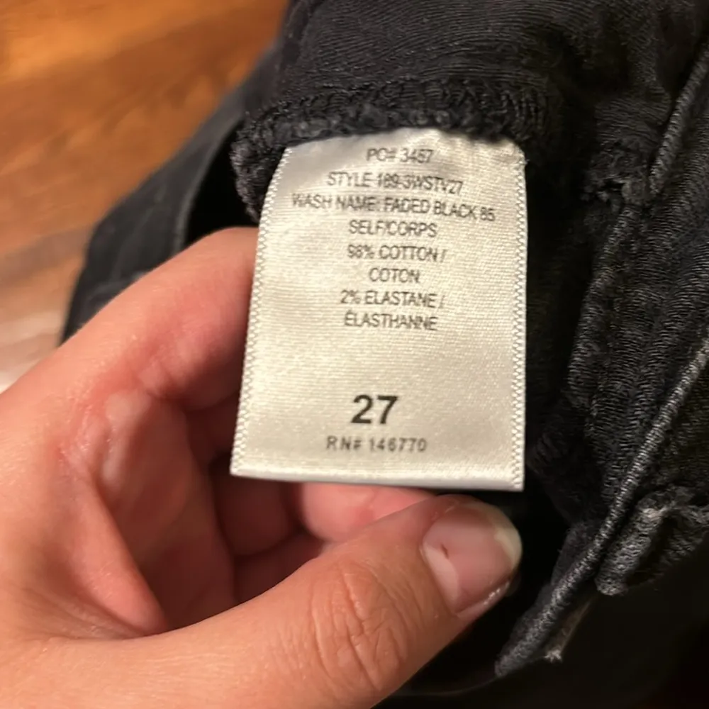 RE/DONE Redone Black High Waisted Straight Leg Jeans - Image 4