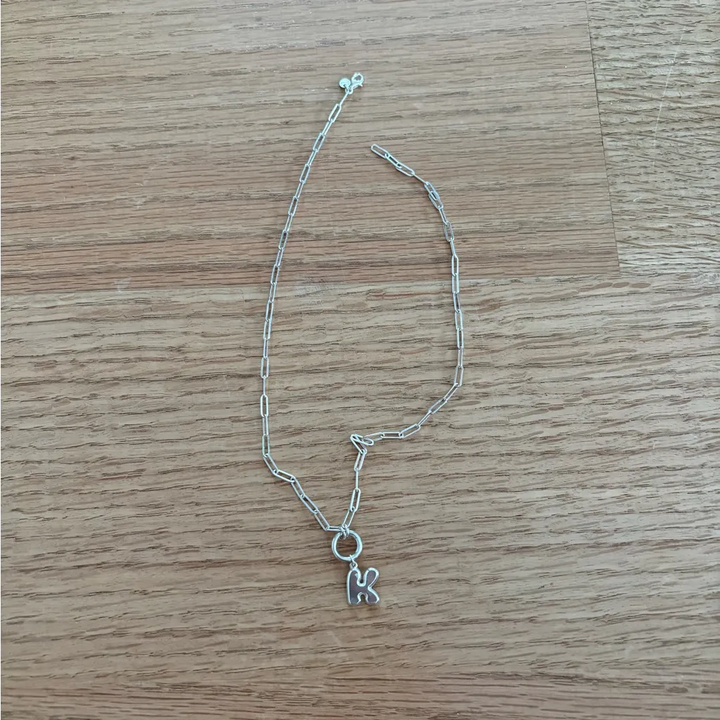 Oak and Luna bubble letter k necklace - Image 2