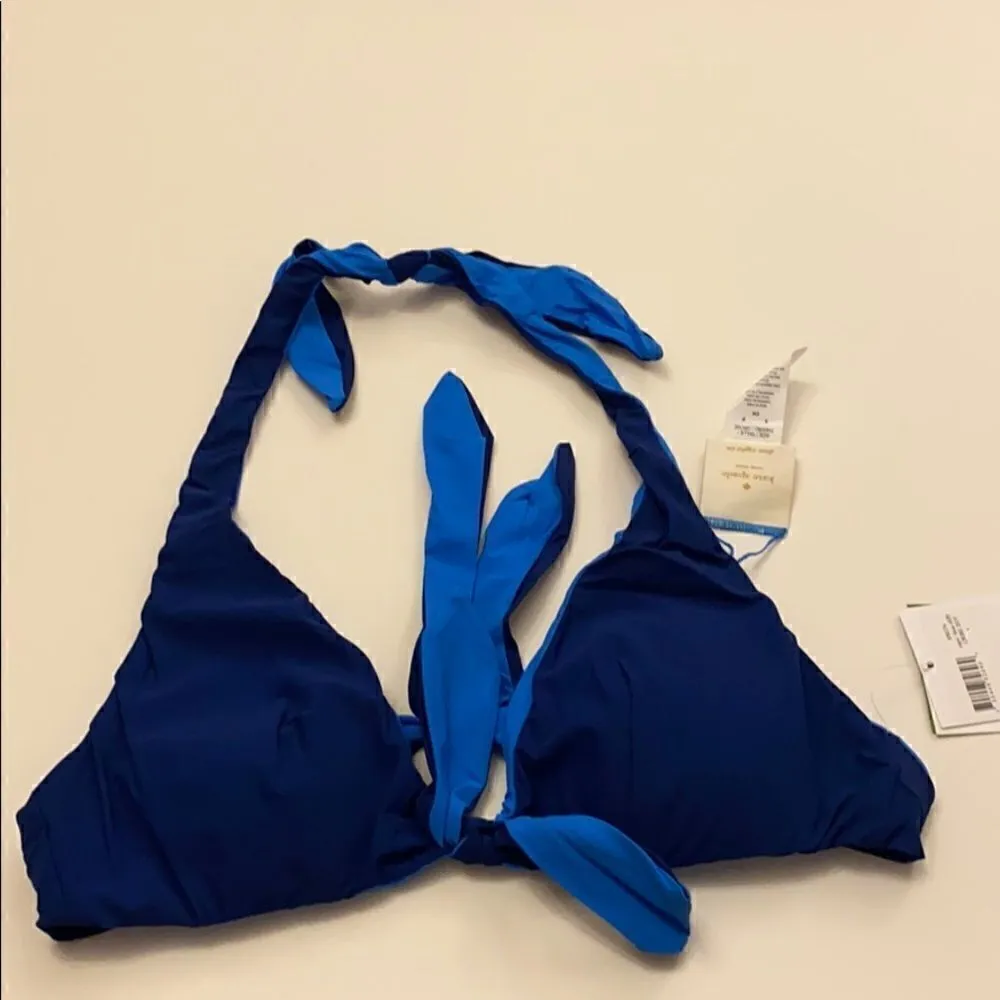 NWT Kate Spade Reversible Tie Halter Bikini Top - Image 7