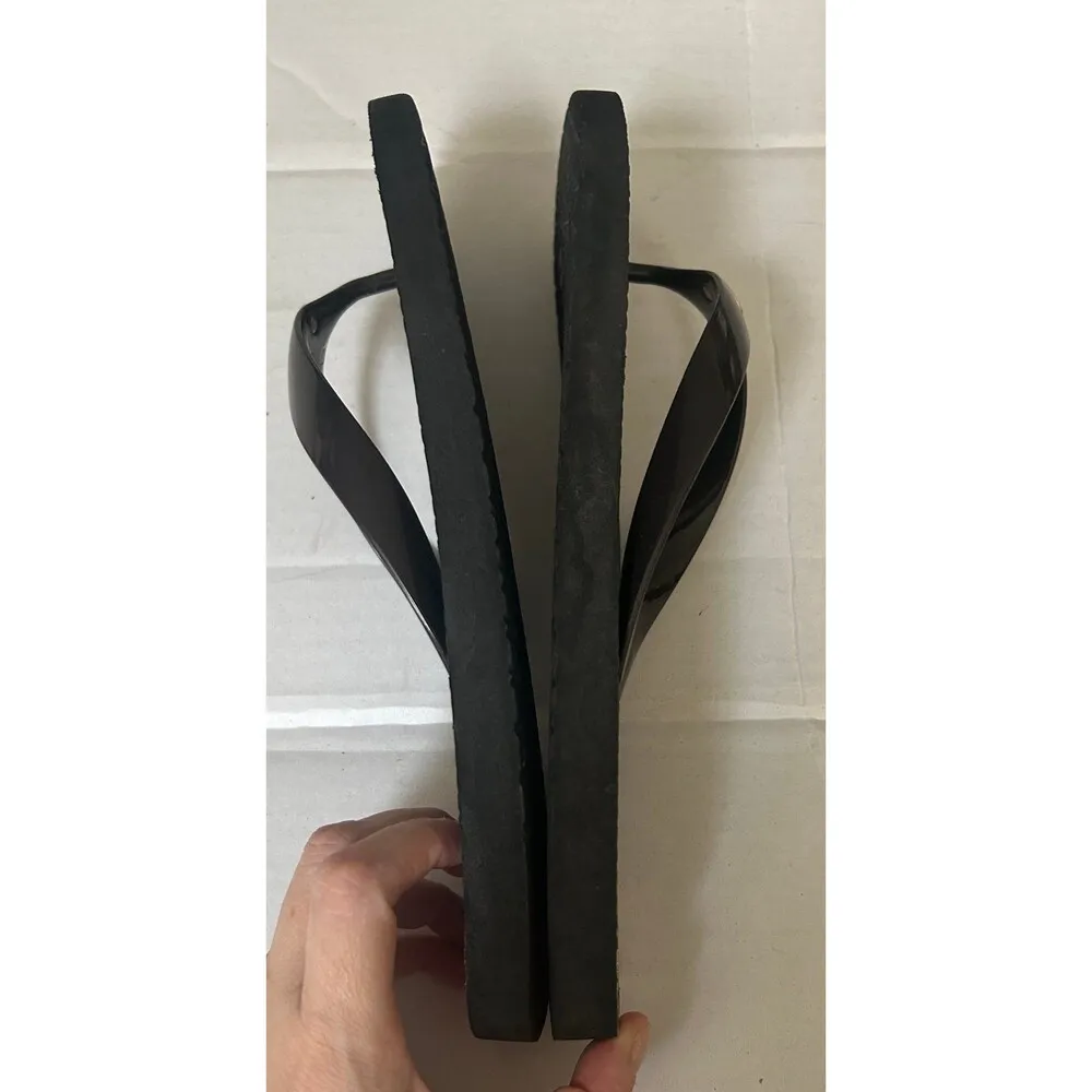 MK  Brown flip flops Sandals womens Size 10 - Image 3