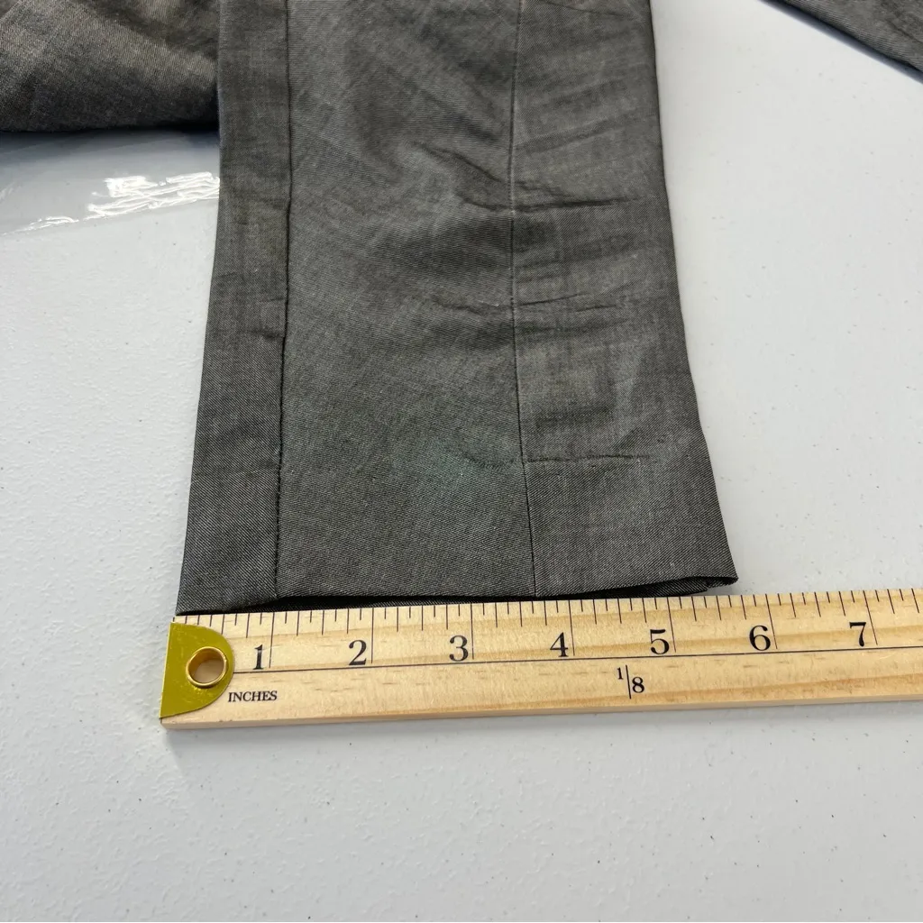 Maria + Cornejo Nyla Legging Contra Stretch Sharkskin Grey Zip Front Size 4 Gray - Image 15