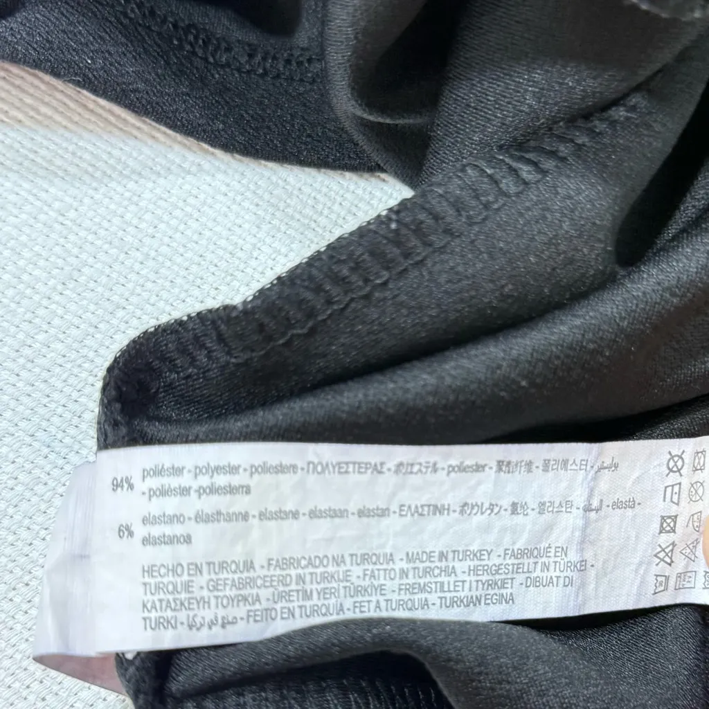 Zara Black Top with White Trim - Image 5