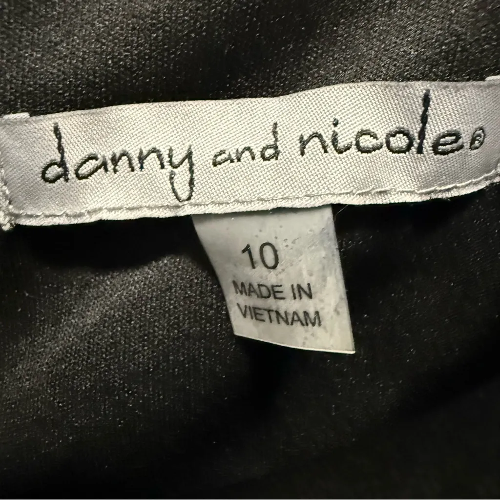 Danny & Nicole Pink and Black Floral Midi Dress - Image 4