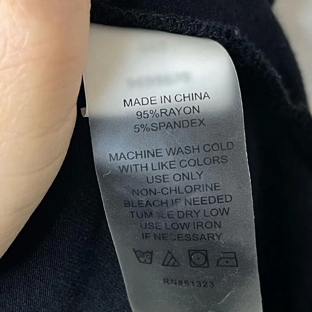 Vince Camuto Jersey Open Front Cardigan (Black) Petite Small - Image 7