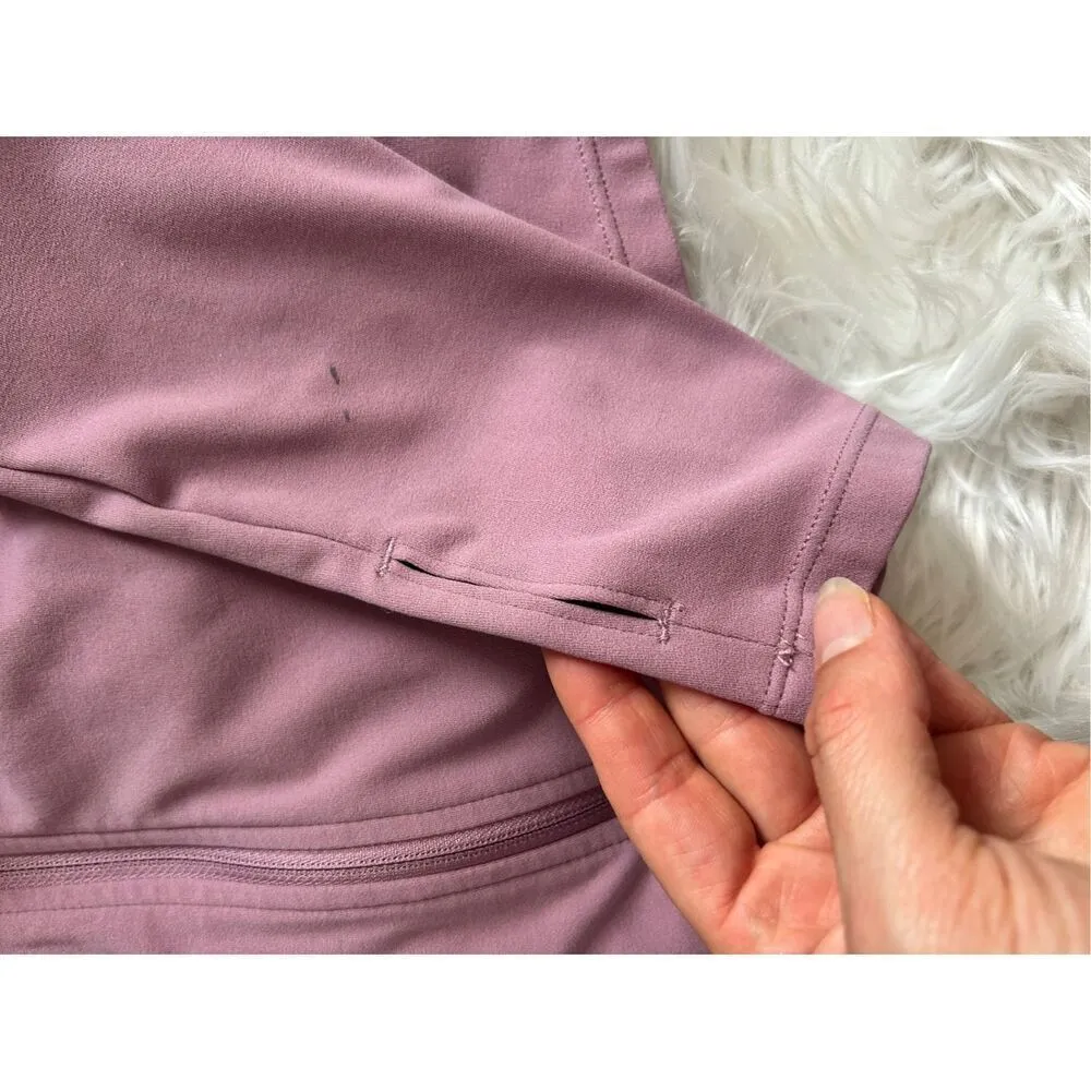 Nike zip up sweatshirt pinkish purple size xs jacket pull over - Image 6