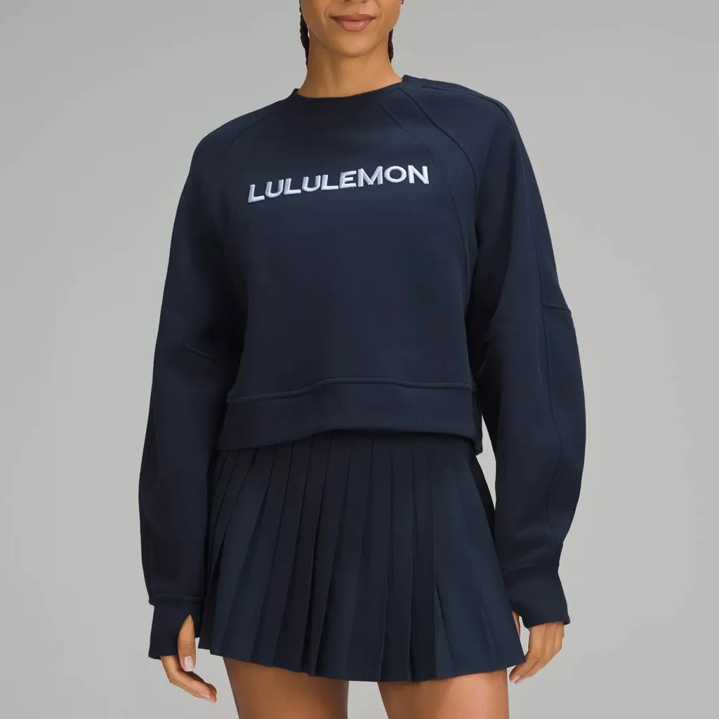 Lululemon True Navy Scuba Oversized Pullover *Wordmark - Image 5