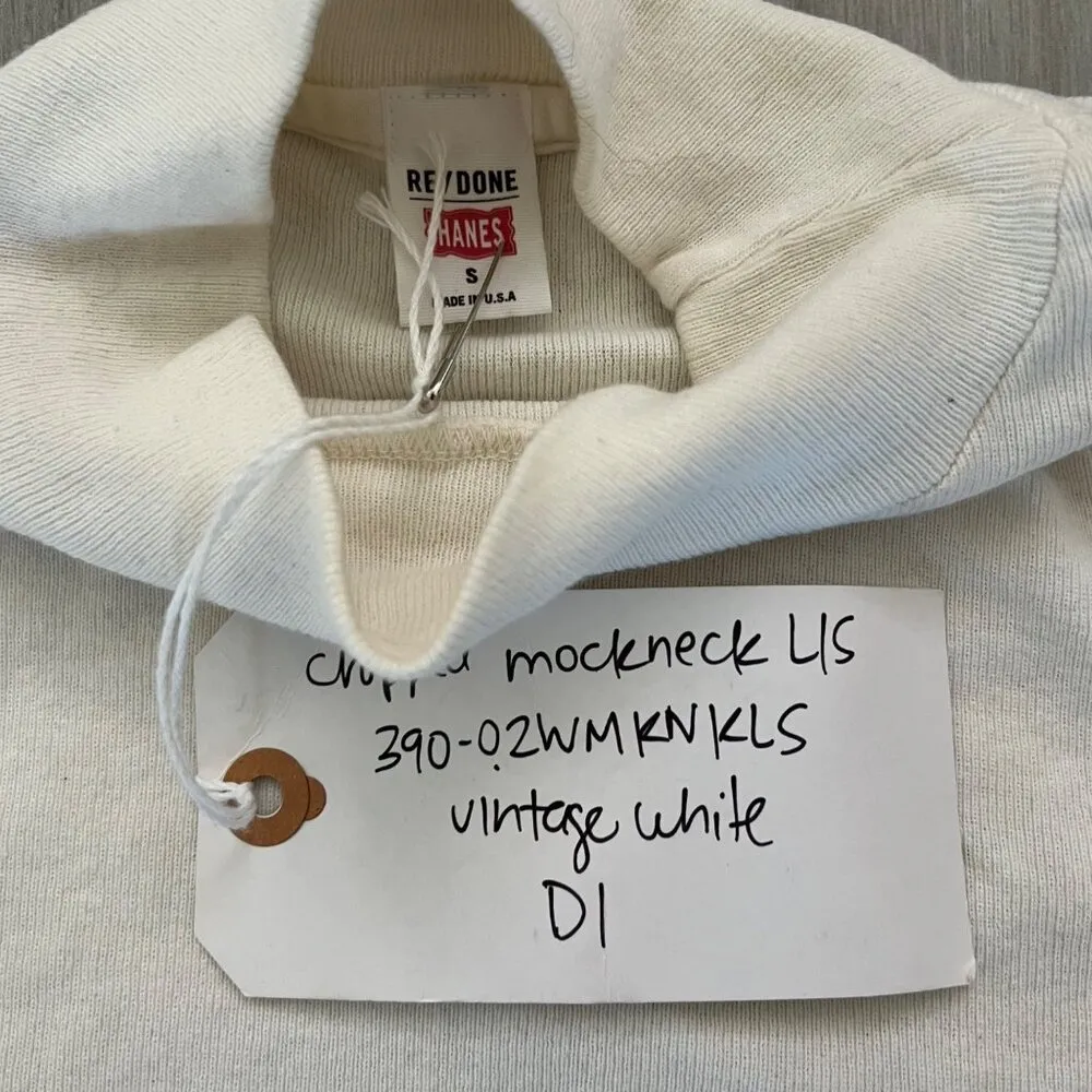 NEW RE/DONE x HANES LS MOCKNECK *SAMPLE* TEE SZ SMALL - Image 3