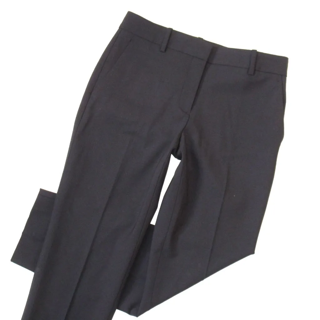 NWT Theory Treeca in Deep Navy Classic Suit Wool Stretch Ankle Pants 0 - Image 2