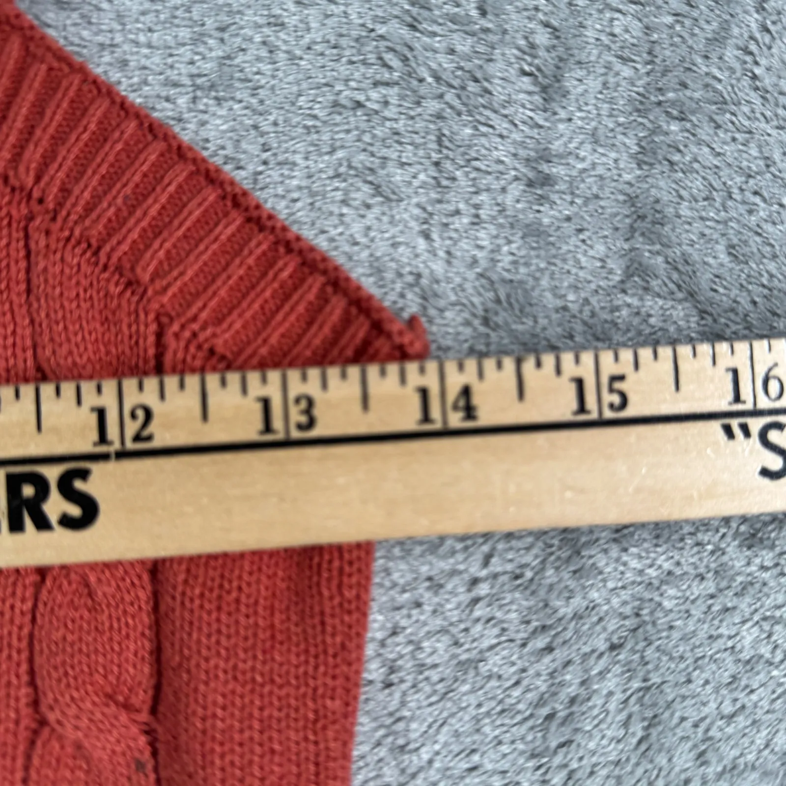 Joie Cable Knit Sweater‎ Cardigan Tank Set Womens XS Rust Red Cropped 2pc Casual - Image 10