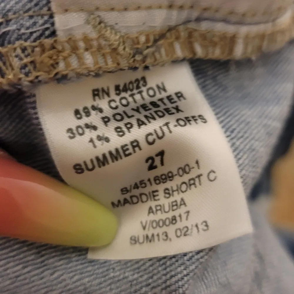 🔥SALE🔥Gap 1969 Maddie Aruba Summer Cut Off Shorts 27 - Image 4