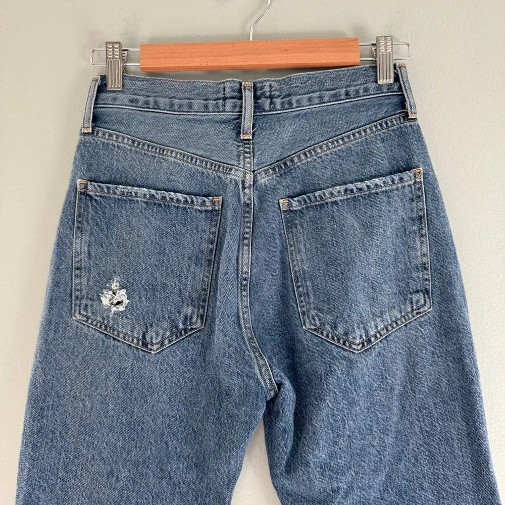 Agolde Riley High Rise Straight Crop - Image 9