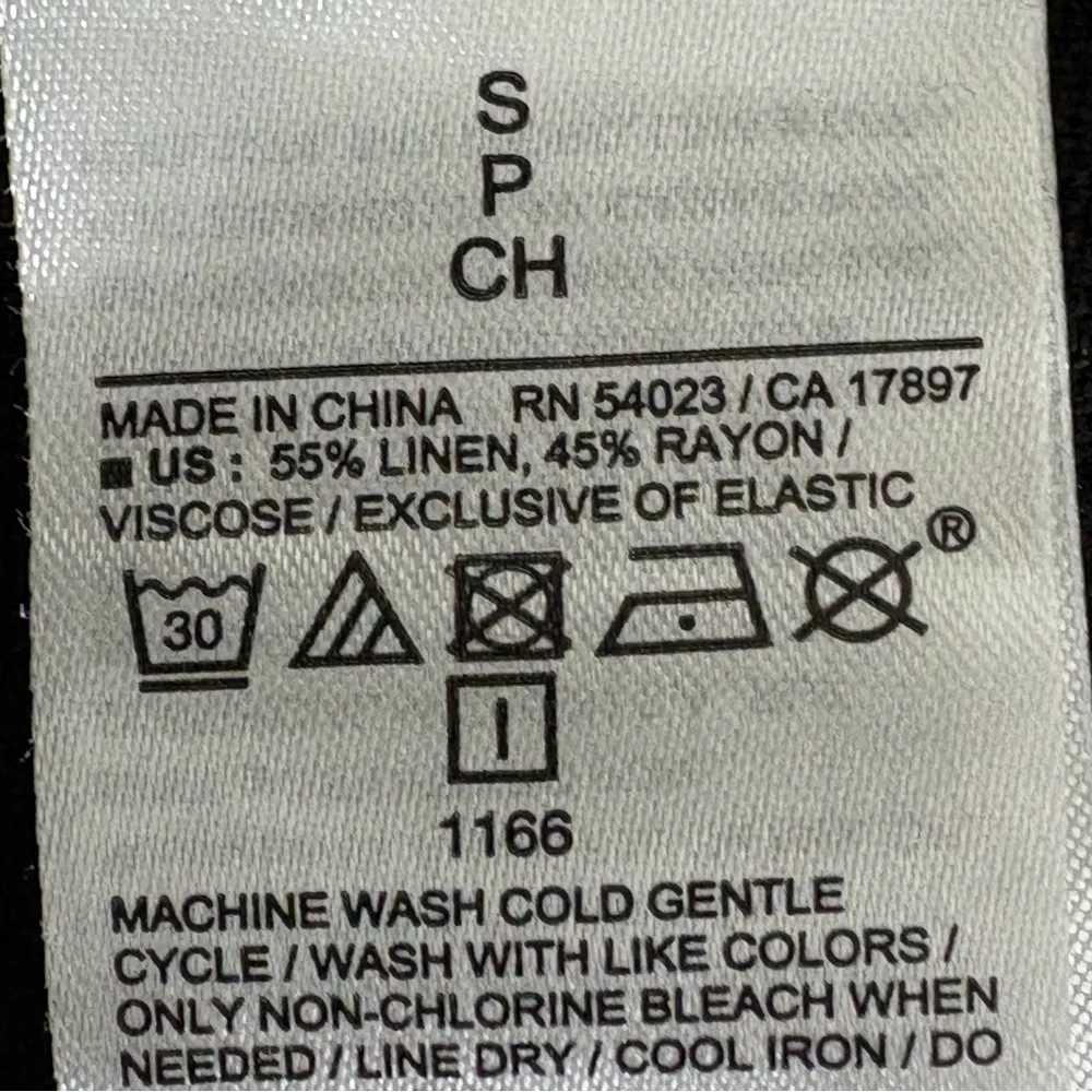 Old Navy Black Linen Blend Twist Cami Wide-Leg Jumpsuit S Lagom Boho Hippie Fest - Image 9