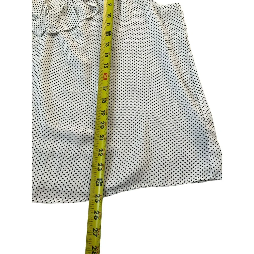 Who What Wear Polka Dot Ruffles Top Size XL (14-3) - Image 6