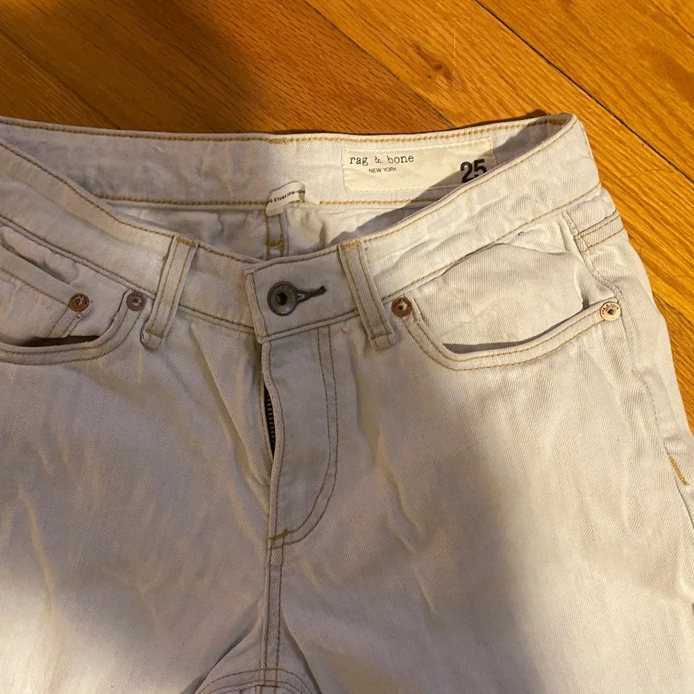 Rag & Bone Cate Mid Rise Ankle Skinny Primrose Whitewash - 25 - Image 4