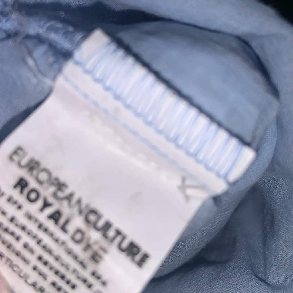 European culture royal dye tie front skirt classic $300 S nwt fall made Italy Blue - Image 7