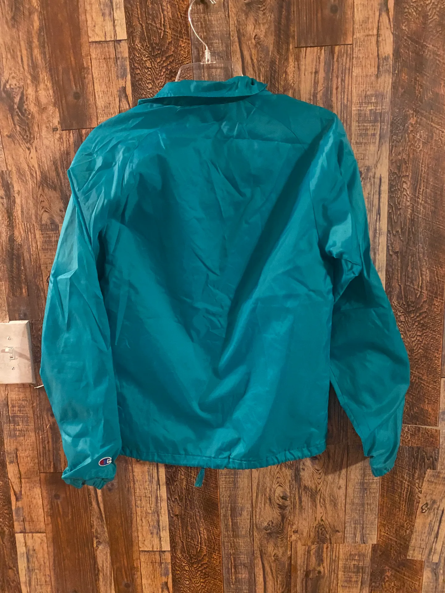 wind breaker / raincoat women's or men size XS. Green - Image 2