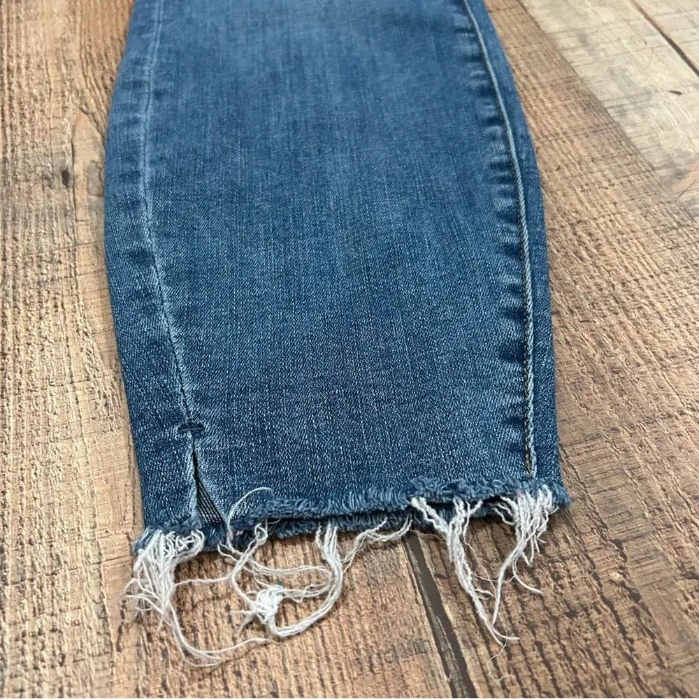 Judy Blue 14W Distressed Skinny Jeans with Embroidered Dandelion Pocket Denim - Image 3