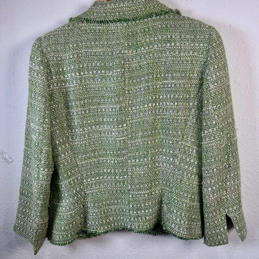 ZARA Tweed Blazer Jacket – Size 6 (Small) - Image 10