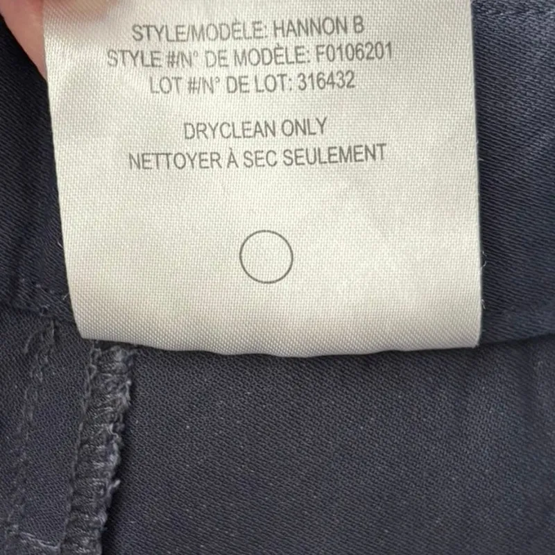 Theory Size 8 Hannon B Cargo Pants Navy Blue Missing Belt - Image 5