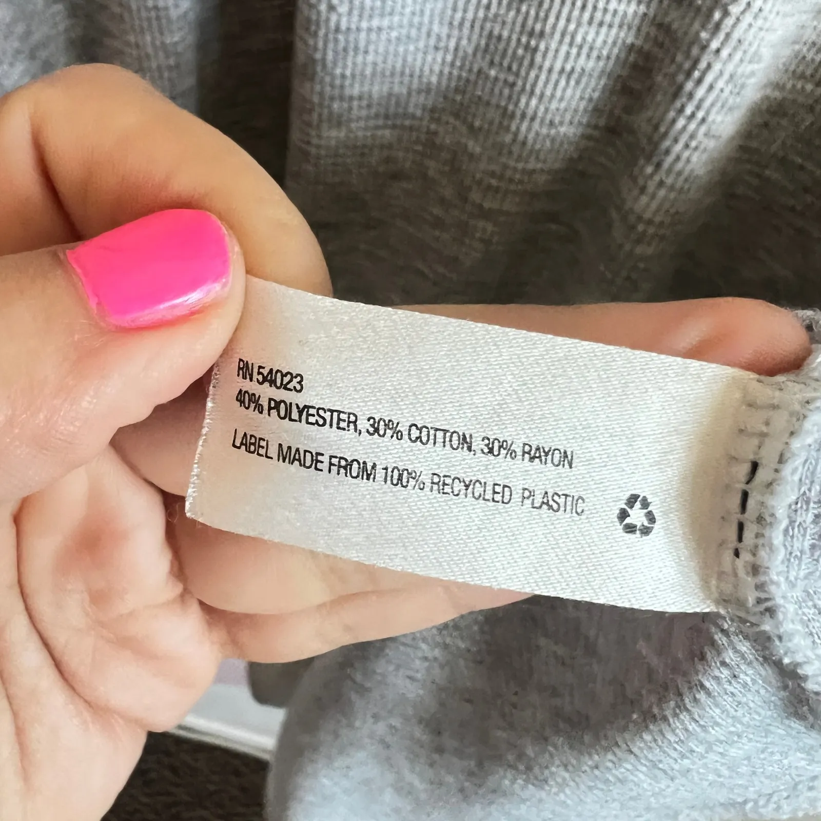 Gap Waffle Knit Thermal Henley Top Women's Gray XXL Layering Y2K - Image 4