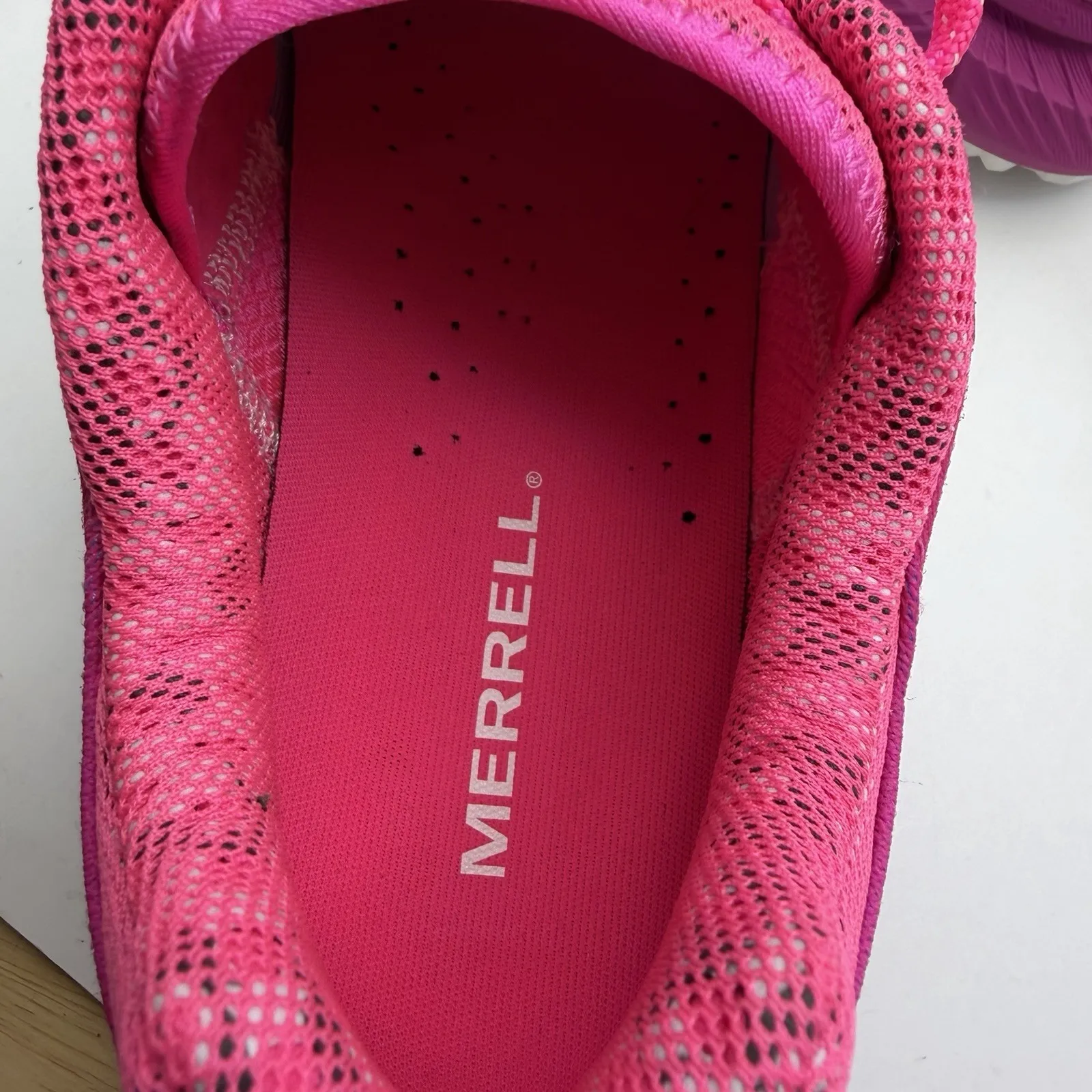 Merrell Agility Peak 5 Womens Size 8 Pink Rainbow Trail Running Shoes New - Image 8