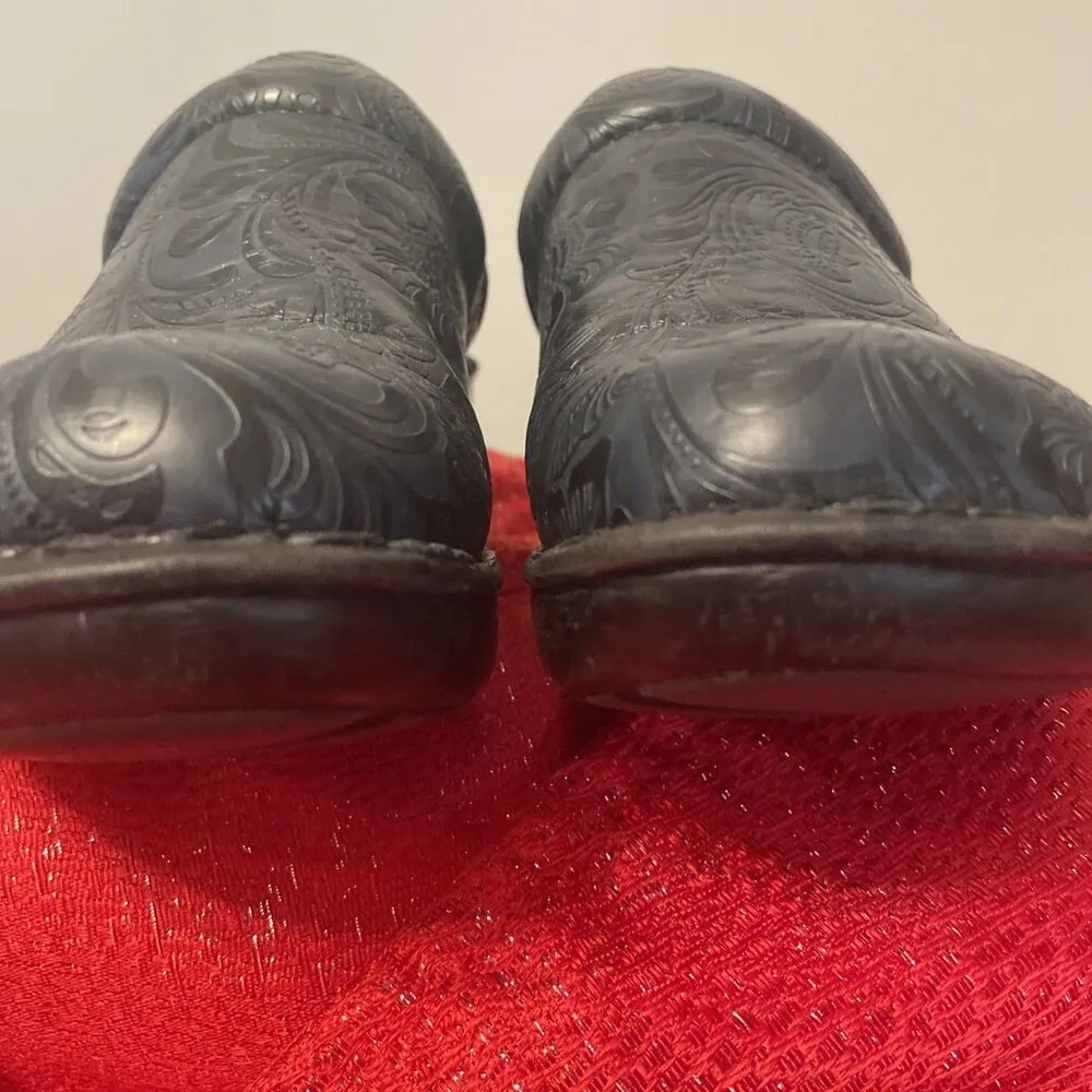 BOC Black Born Concept Clogs Womens Size 9.5 Slip On Shoes Paisley Nurse Mules - Image 8