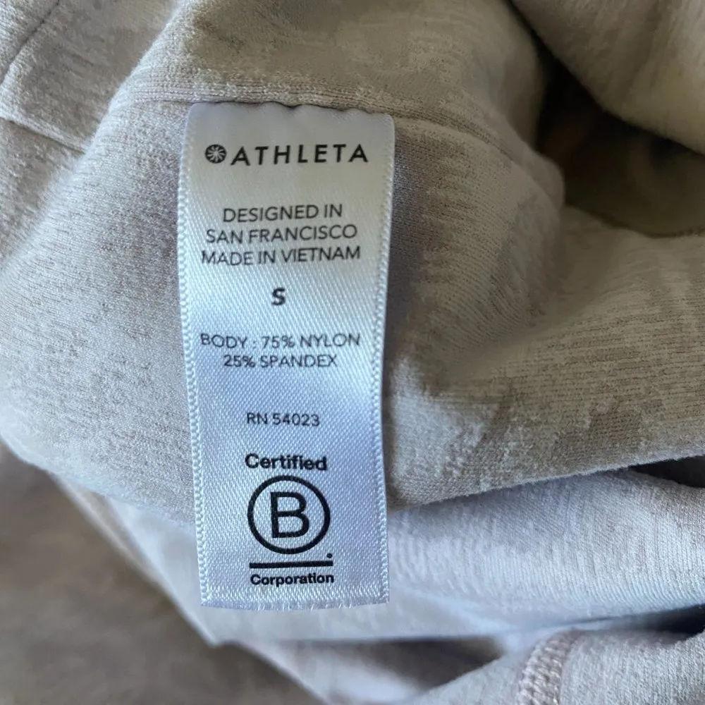 Elation Textured Tight leggings frosted floral women's size small - Image 10