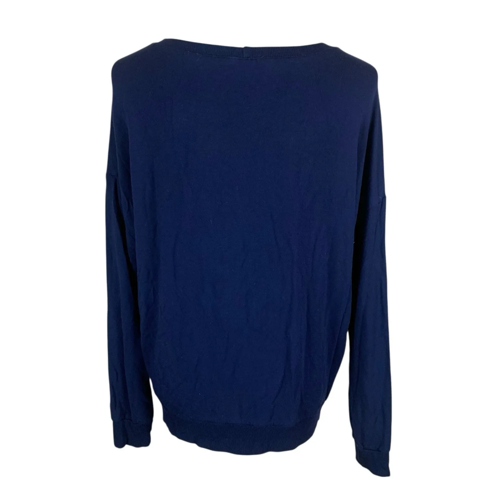 Universal Standard Navy Crewneck Long Sleeve Pullover Minimalist 2XS - Image 2