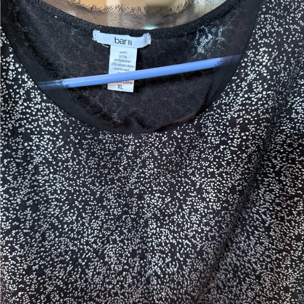 Bar III Black and White Women's Blouse - Image 7