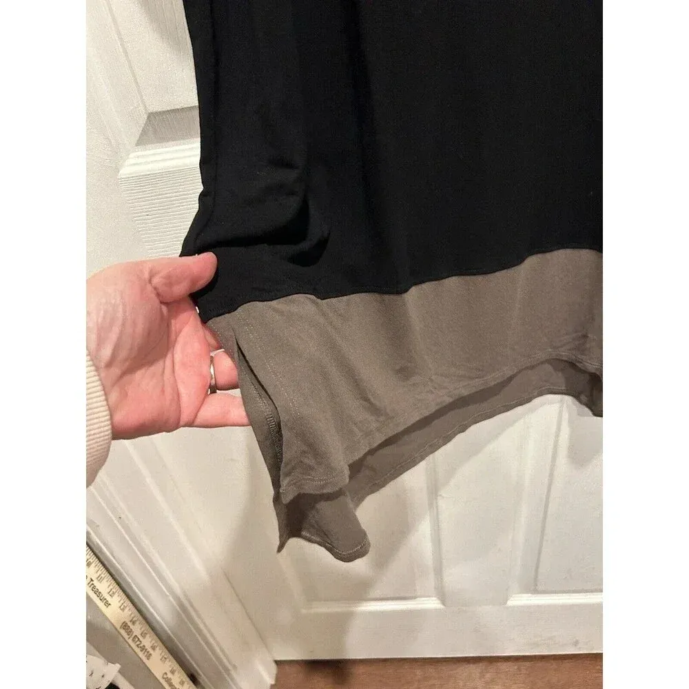 Eileen Fisher Size Large Petite Jersey Colorblock Dress Lagenlook Comfort‎ - Image 4