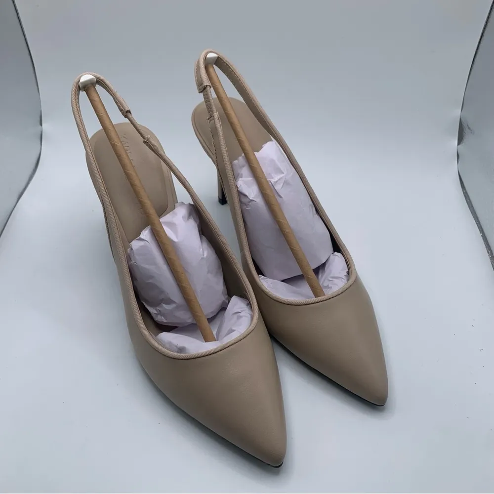 NWB Karl Lagerfeld Women's Rosalyn Slingback Pump Dusty Nude size US6.5 M  EU 37 - Image 10